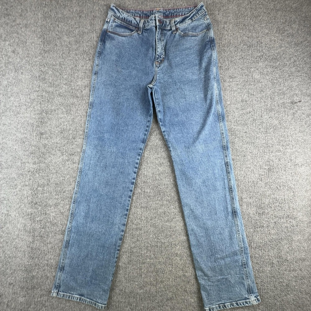 Y2K Wrangler Jeans Mens 36x32 Light‎ Wash Blue Regular Fit Straight Denim Pants